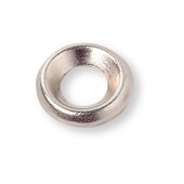 Rosette 5x11x2,5 Messing vernickelt